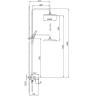 Душевая стойка со смесителем FRAP H89 F2489-9