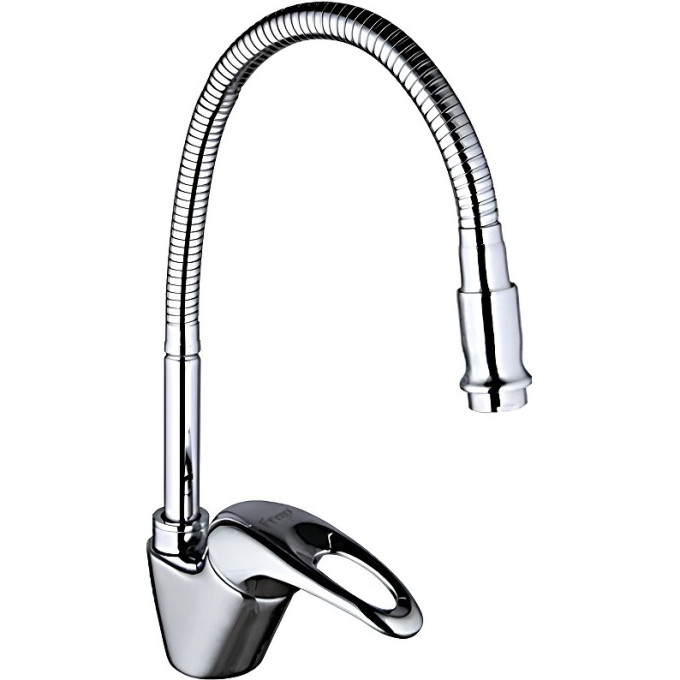 Смеситель для кухни FRAP F4303-1 с гибким изливом хром